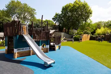 HMS Beagle climbing frame in London Zoo's Animal Adventure