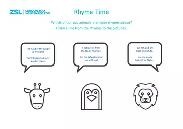 Rhyme Time - Zoo Animals 