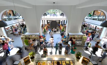 The inside of the Terrace Restaurant at London Zoo