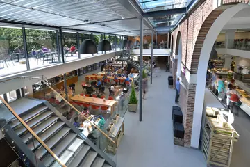 The inside of the Terrace Restaurant at London Zoo