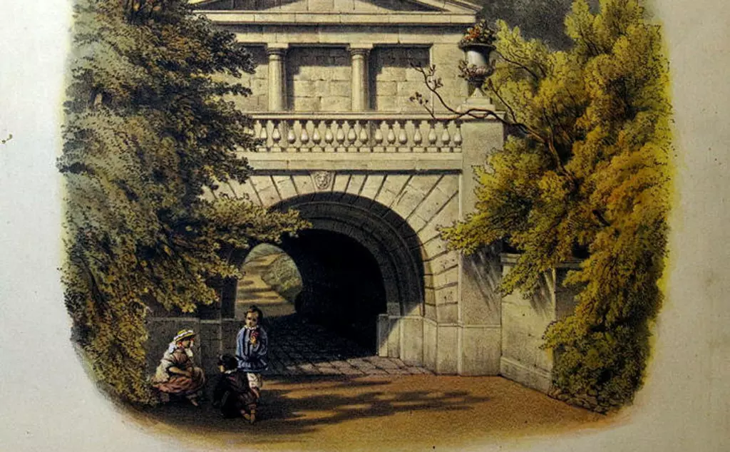 Sketch of London Zoo East Tunnel