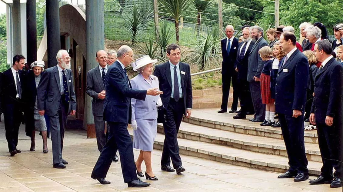 Queen Elizabeth I opening Tiny Giants with Prince Philip 