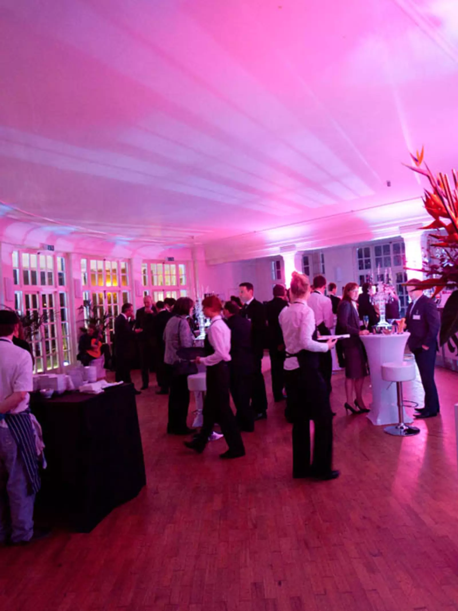 An evening reception taing place at the Mappin Pavilion 