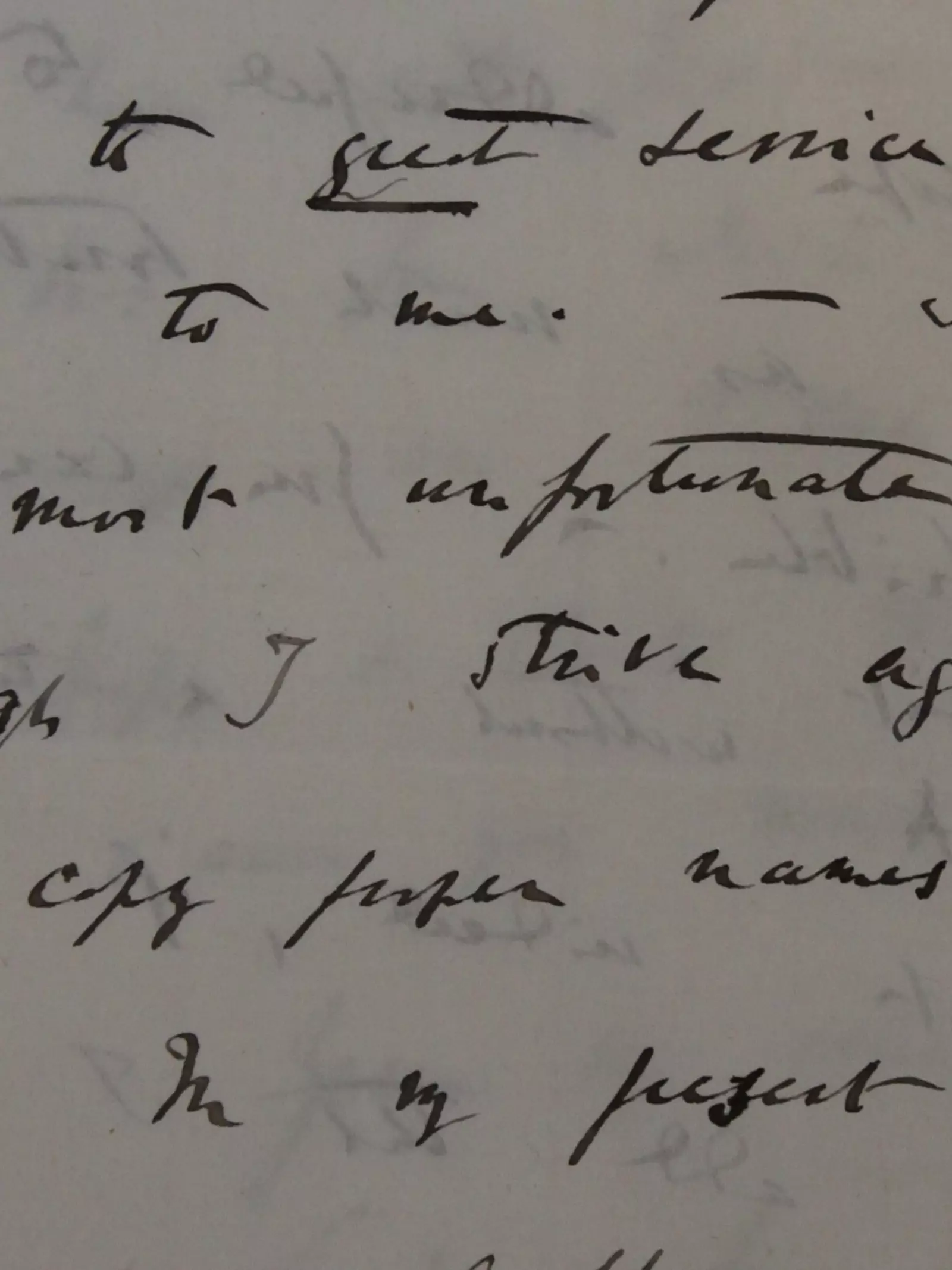 Letter by Charles Darwin at ZSL library 