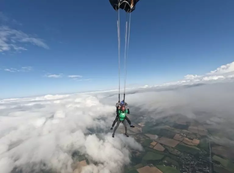 ZSL fundraiser taking on a skydive
